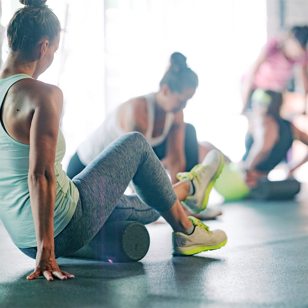 Testimonials 1 women exercising at their group training class