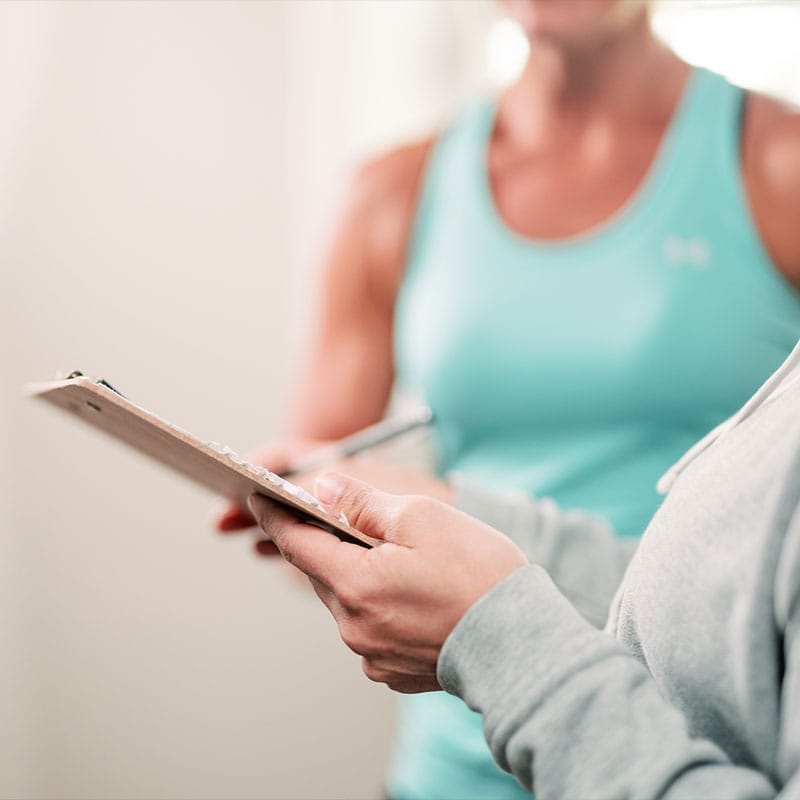 Women fitness training at home